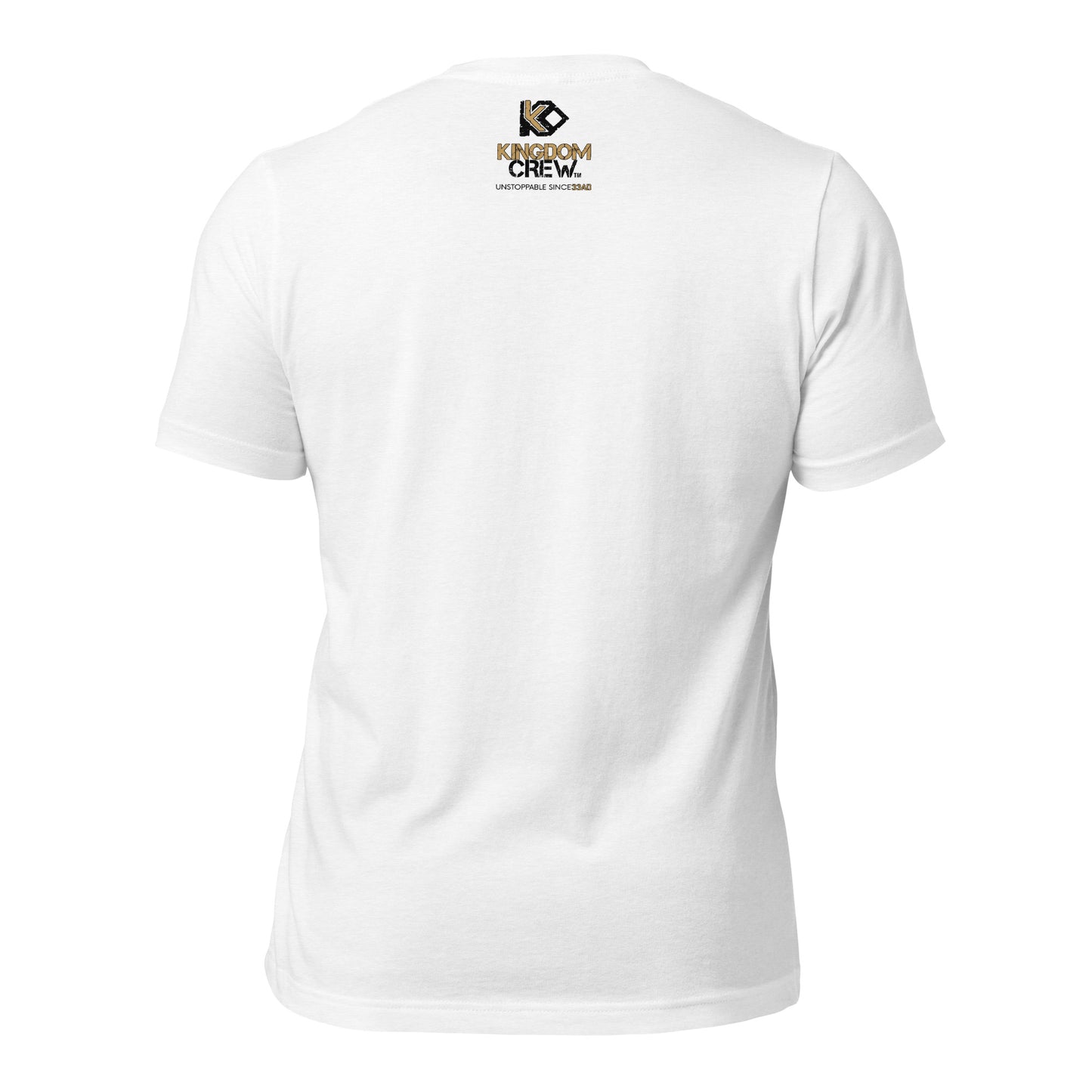 ALL THINGS™ Cross – Athletic Unisex Tee – Black and Gold