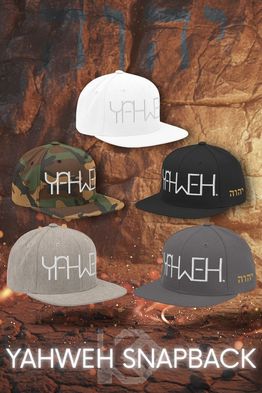 YAHWEH™ White & Gold Premium Snapback Hat