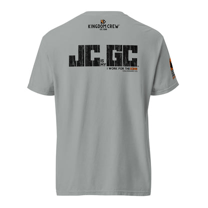 JC is my GC™ Christian Work Shirt – Back Print (Colossians 3:23)