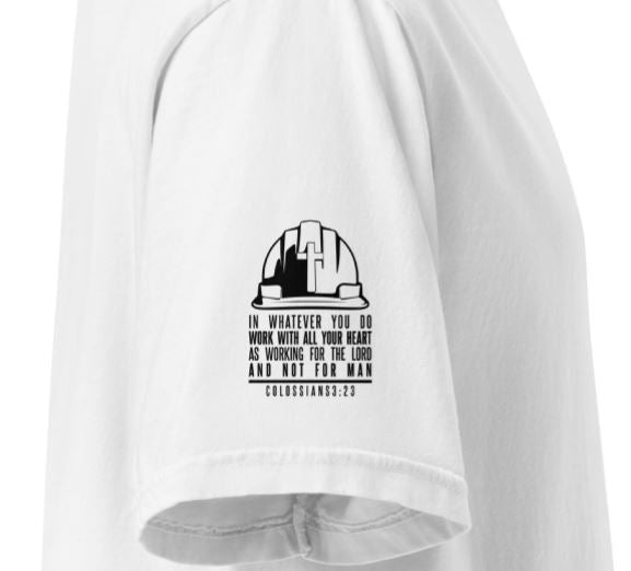 J.C. is my G.C.™ Heavyweight Premium Shirt -Back Graphic- Light shirt options