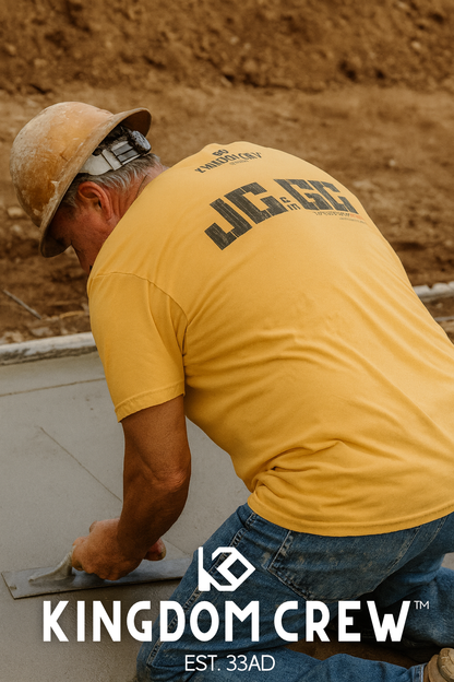 J.C. is my G.C.™ Heavyweight Premium Shirt -Back Graphic- Light shirt options