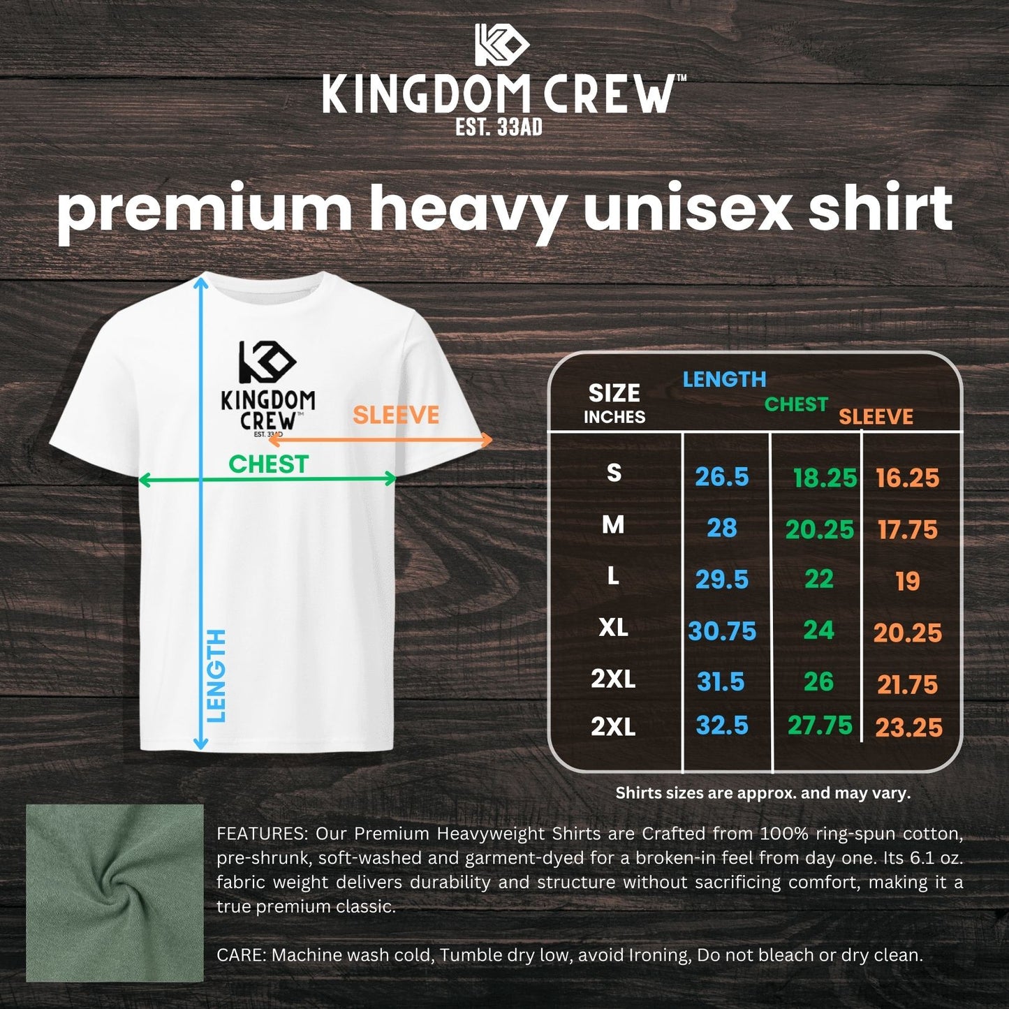 J.C. is my G.C.™ Heavyweight Premium Shirt -Back Graphic- Light shirt options