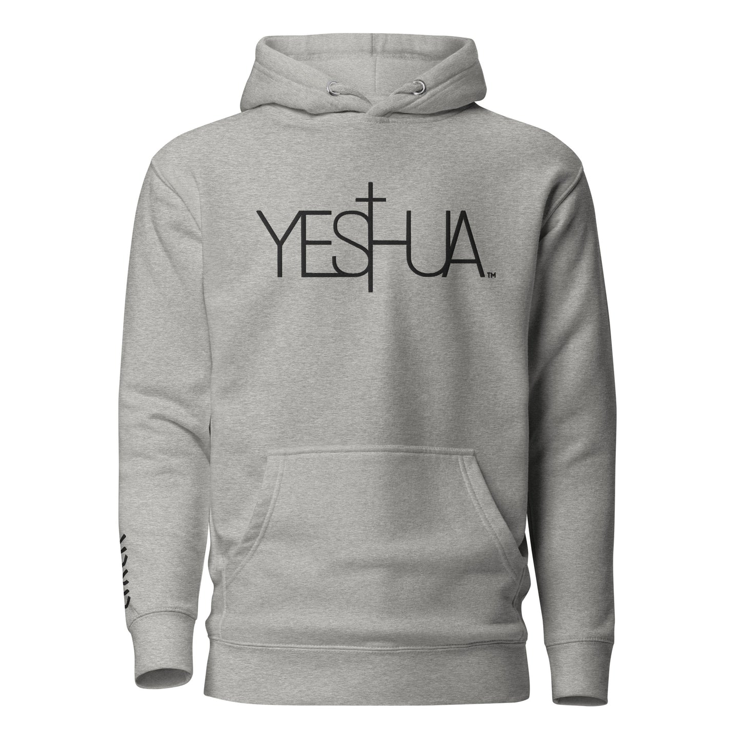 YESHUA™ Black Embroidered Premium Unisex Hoodie