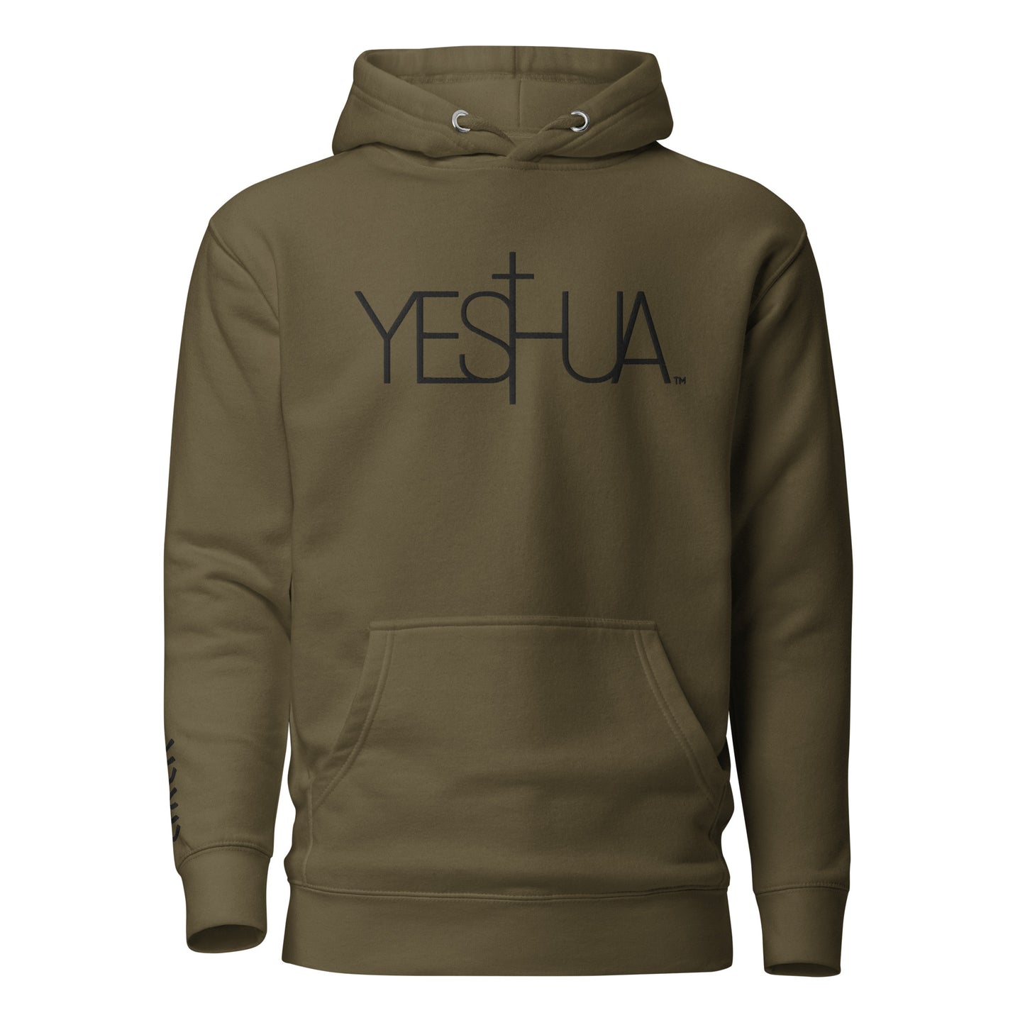 YESHUA™ Black Embroidered Premium Unisex Hoodie