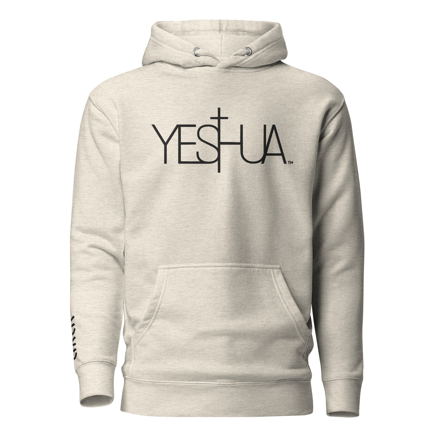 YESHUA™ Black Premium Unisex Hoodie - Embroidered