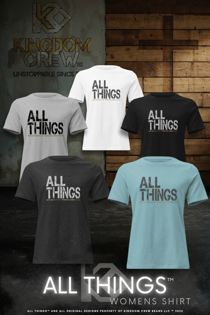 ALL THINGS™ Womens athletic comfort Shirt
