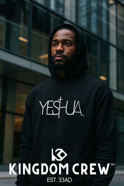 YESHUA™ White Premium Embroidered Unisex Hoodie