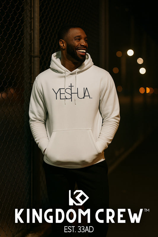 YESHUA™ Black Premium Unisex Hoodie - Embroidered