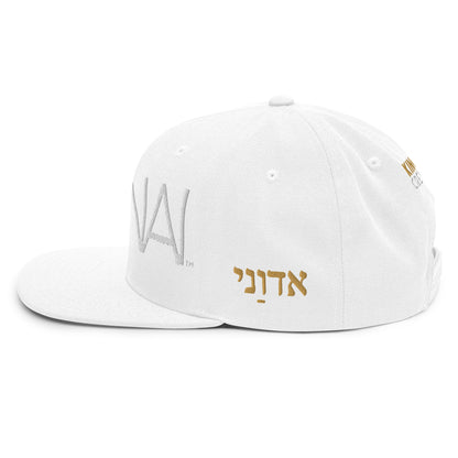 ADONAI™ White Snapback Cap