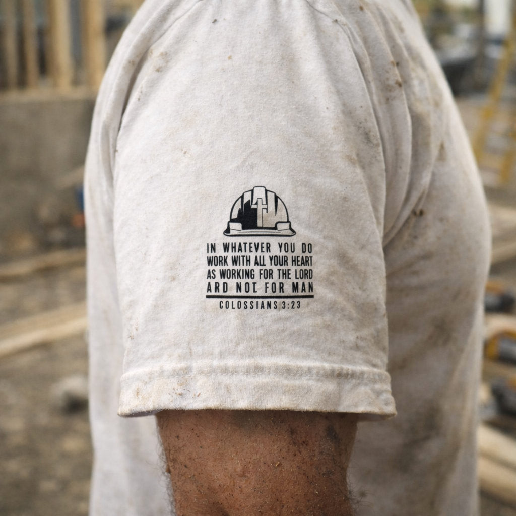 JC is my GC™ Christian Work Shirt – Back Print (Colossians 3:23)