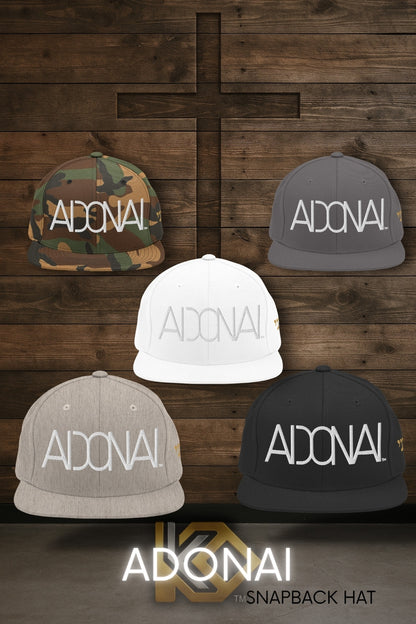 ADONAI™ White Snapback Cap