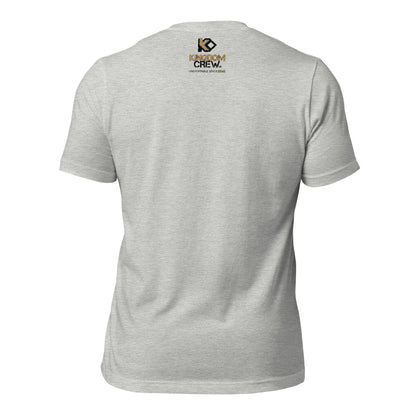 ALL THINGS™ – Athletic Unisex Tee – Comfort Heather Black and Gold