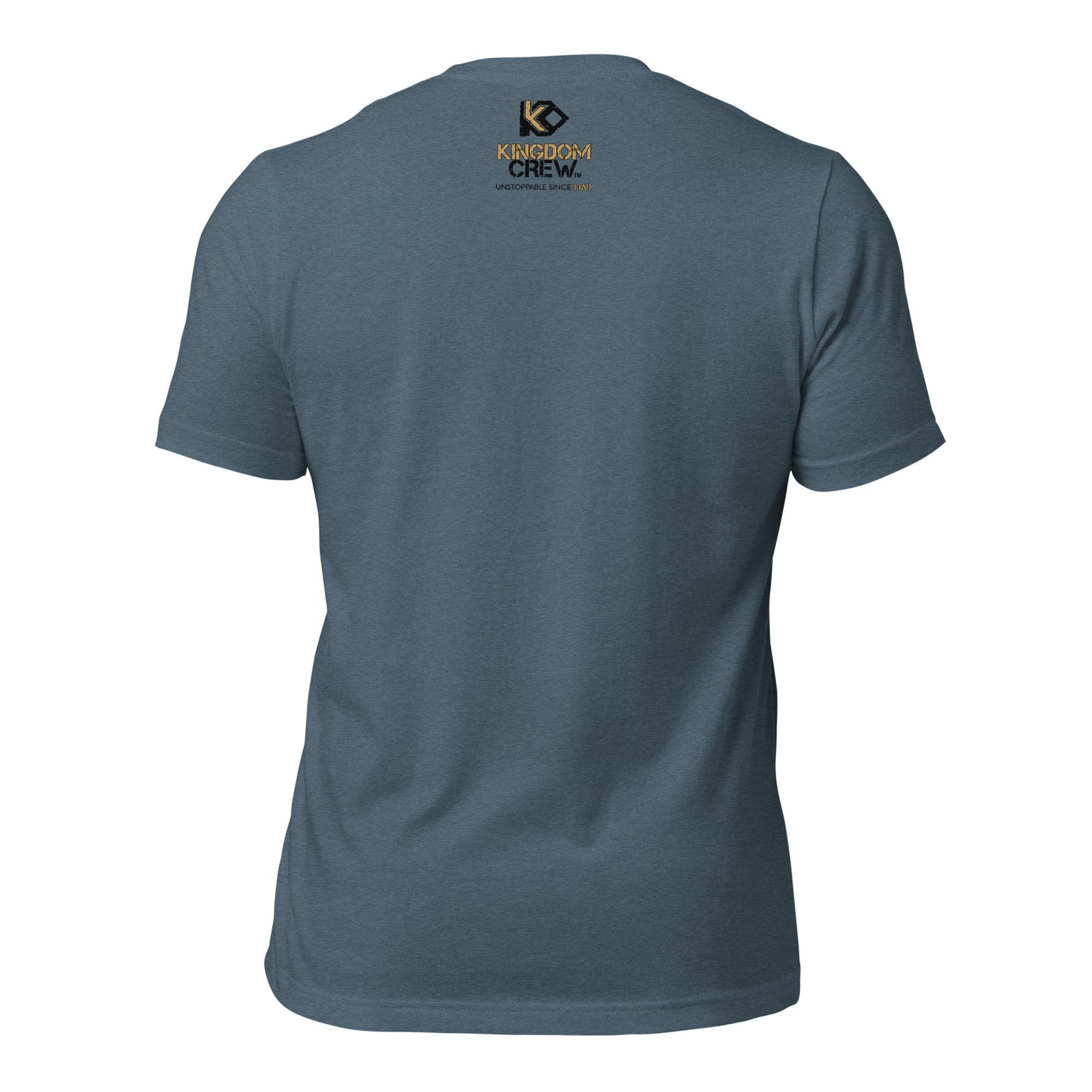 ALL THINGS™ – Athletic Unisex Tee – Comfort Heather Black and Gold