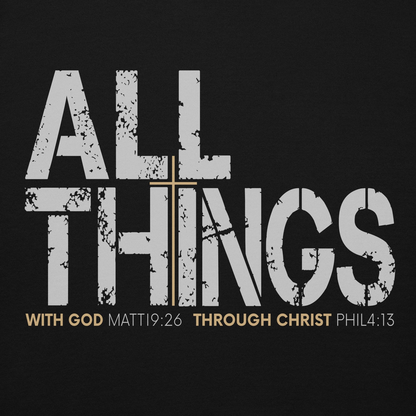 ALL THINGS -CROSS- Premium Unisex Hoodie -Dark-