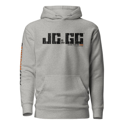 J.C. is my G.C.™ Premium Unisex Hoodie - Black & Orange