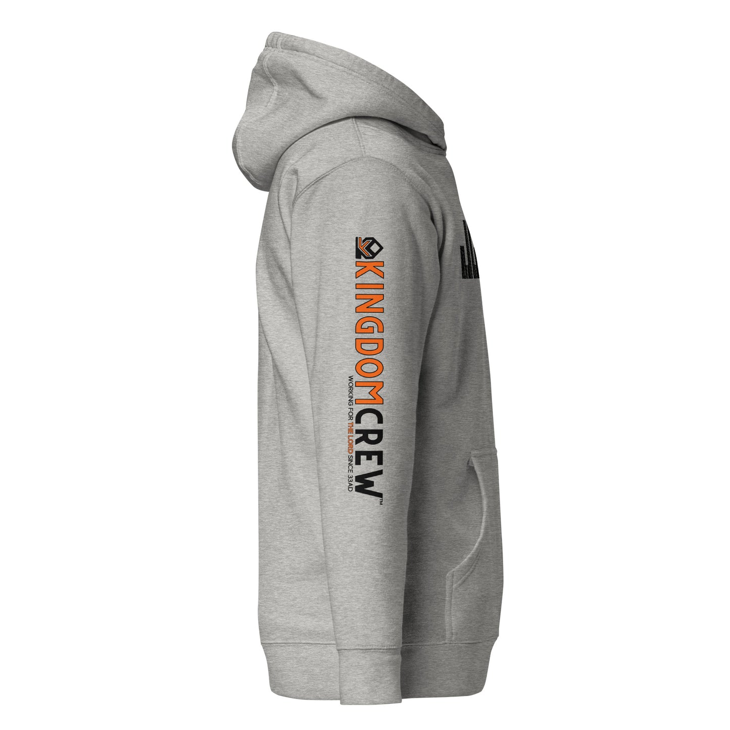 J.C. is my G.C.™ Premium Unisex Hoodie - Black & Orange