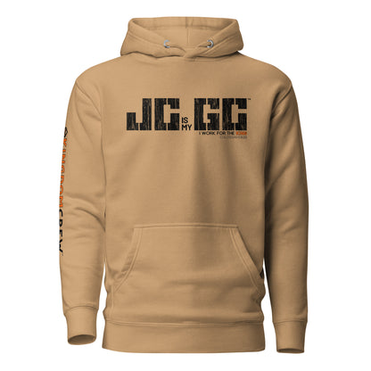 J.C. is my G.C.™ Premium Unisex Hoodie - Black & Orange