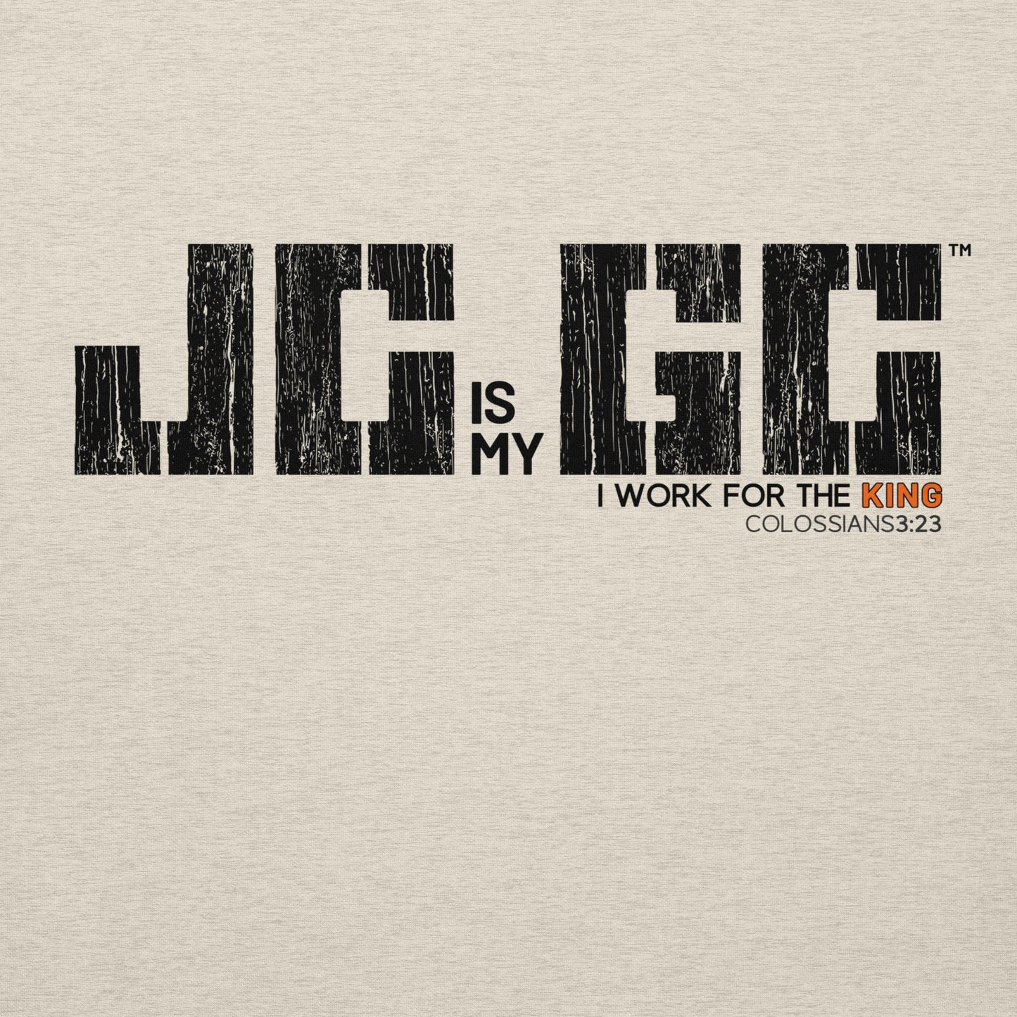 J.C. is my G.C.™ Premium Unisex Hoodie - Black & Orange