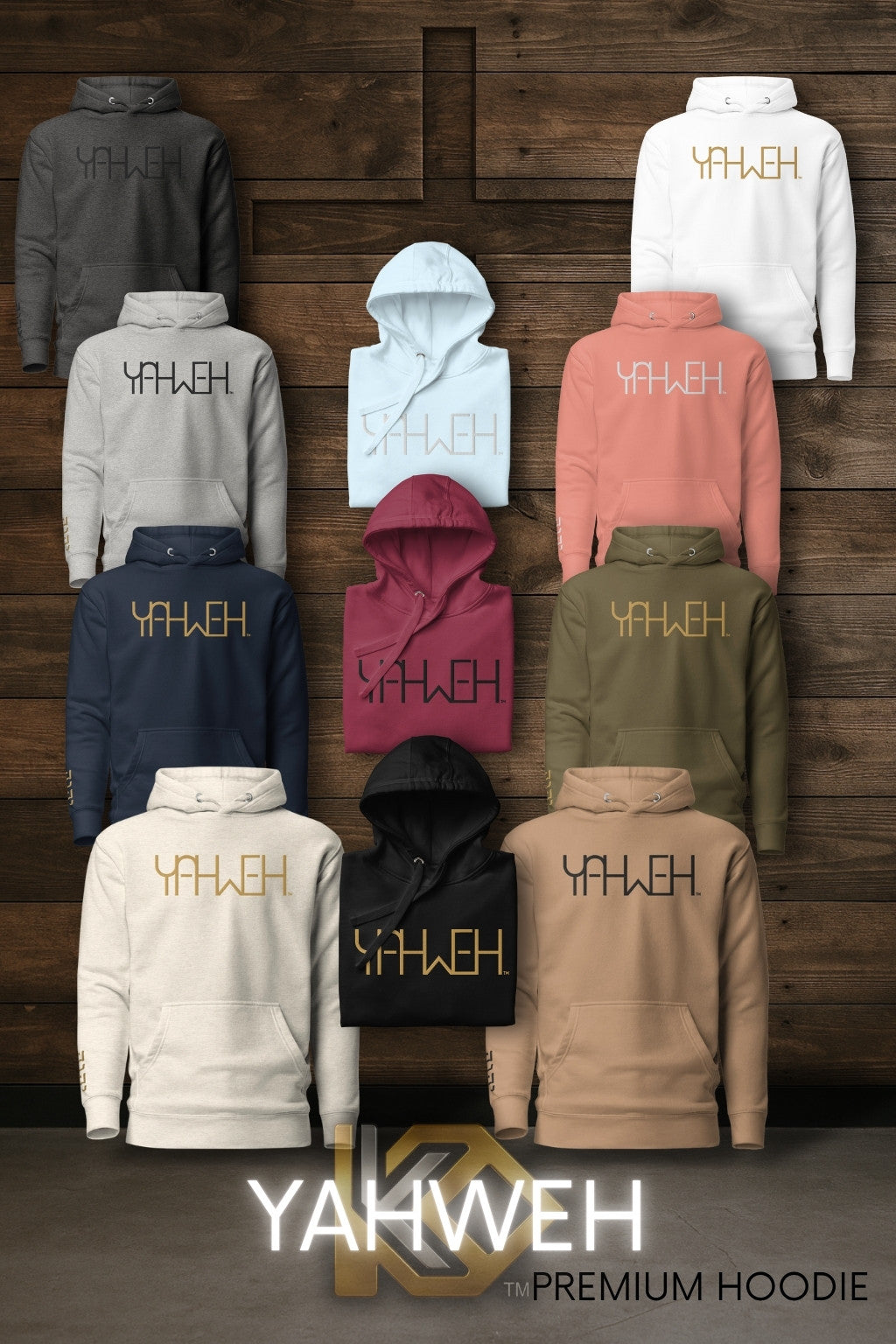 Yahweh™ Premium Embroidered Unisex Hoodie
