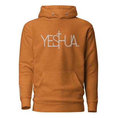 YESHUA™ White Embroidered - Premium Unisex Hoodie