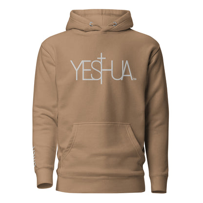 YESHUA™ White Embroidered - Premium Unisex Hoodie