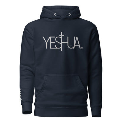 YESHUA™ White Embroidered - Premium Unisex Hoodie