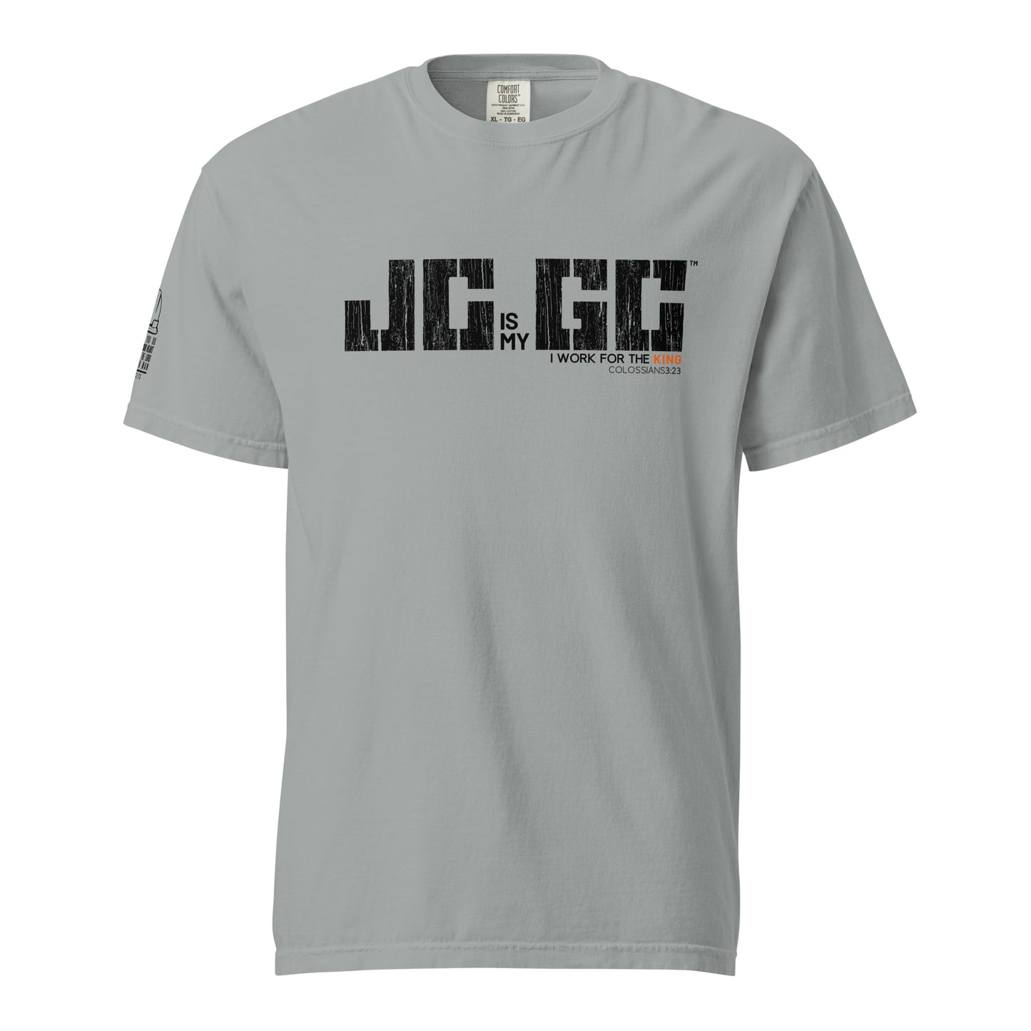 JC is my GC™ Christian Work Shirt – Front Print (Colossians 3:23)