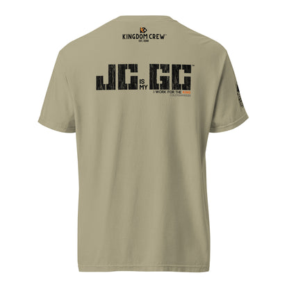 JC is my GC™ Christian Work Shirt – Back Print (Colossians 3:23)
